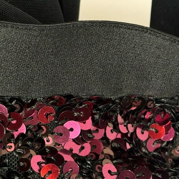 Rebecca Taylor NWT plum stretch sequin midi pencil skirt size XS - Picture 13 of 14